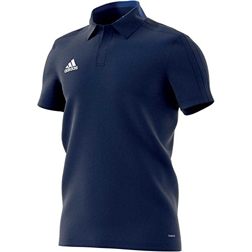 adidas Herren Condivo 18 Cotton Poloshirt, Dark Blue/White, XL