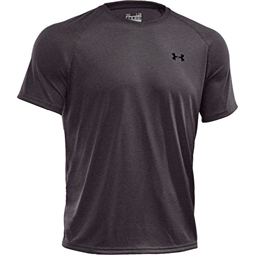 Under Armour Herren UA Tech Ss Fitness T-Shirt, Grau (Carbon Heather), L