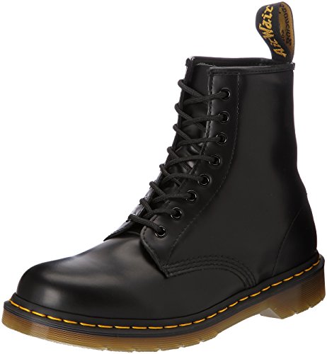 Dr. Martens 1460 Smooth, Unisex-Erwachsene Combat Boots, Schwarz (1460 Smooth 59 Last BLACK), 41 EU