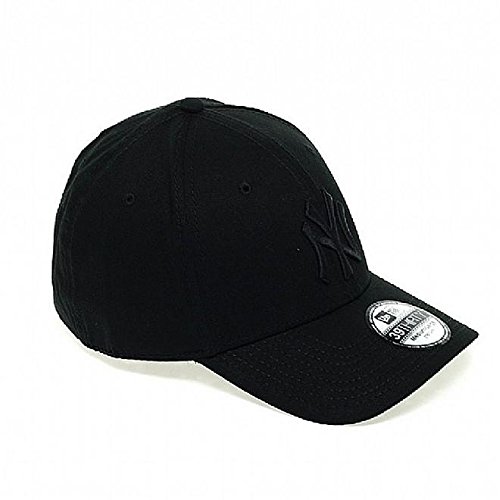 New Era Herren Baseball Cap Mütze M/LB Basic NY Yankees 39Thirty Stretch Back, Black/Black, M/L, 10145637