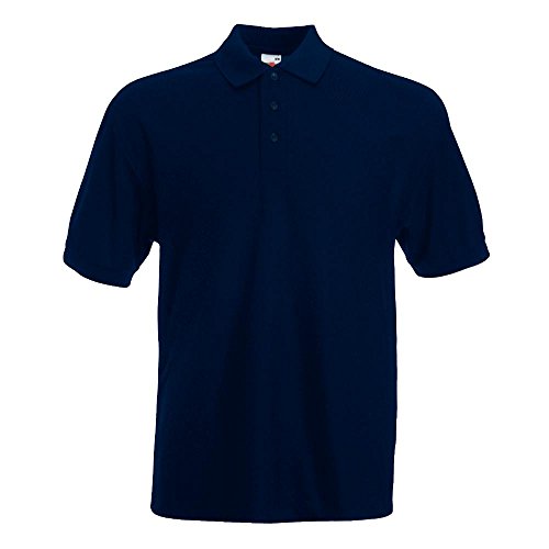 Fruit of the Loom – Piqué Poloshirt Mischgewebe '65/35 Polo' / Deep Navy, 3XL