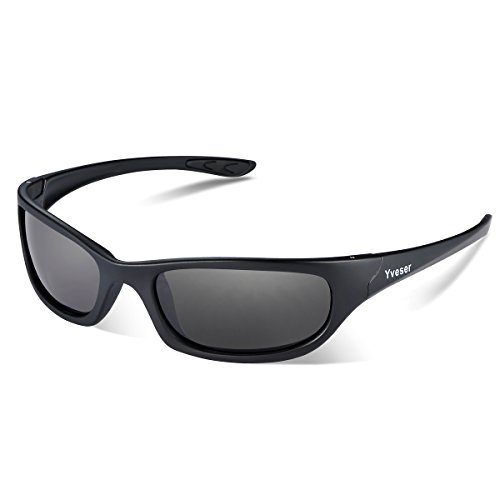 Yveser Polarisierte Sonnenbrille, Sportbrille mit UV400 Schutz für Damen & Herren – Autofahren Laufen Radfahren Angeln Wandern Ski Golf Yv148