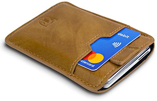 Slim Wallets Portemonnaie BOSTON RFID Schutz 12 Karten Mini Geldbeutel Männer klein Kartenhalter Geldklammer Kartenetui Herren Brieftasche Geldbörse Geldspange Portmonee Kreditkartenetui TRAVANDO