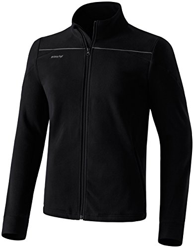 erima Herren Fleecejacke, Schwarz/Grau, XL