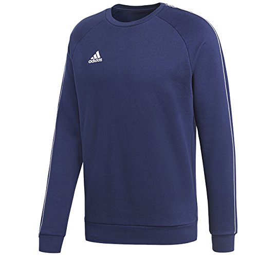 adidas Herren CORE18 Sweatshirt, Dark Blue/White, XL