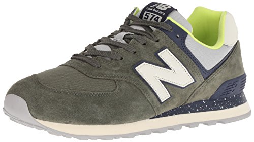 New Balance Herren 574v2 Sneaker, Grün (Dark Covert Green/Pigment HVC), 44.5 EU