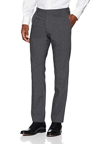 SELECTED HOMME Herren Anzughose SLHSLIM-VINCECAL Grey Check TRS B NOOS, Grau, W29(Herstellergröße: 46)