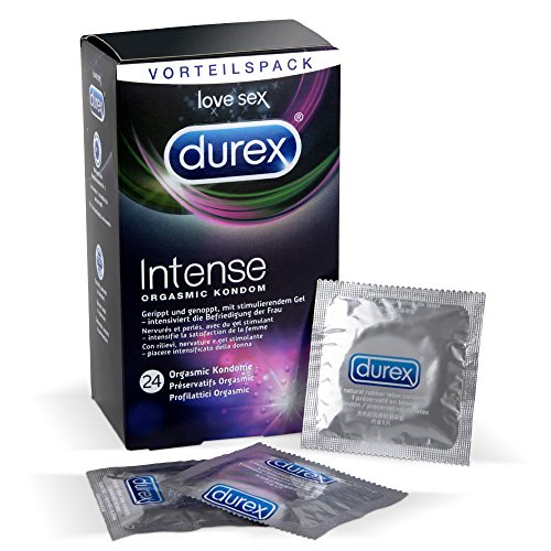 Durex Intense Orgasmic Kondome Gerippte Und Genoppte Kondome Mit Stimulationsgel Für Eine 6222