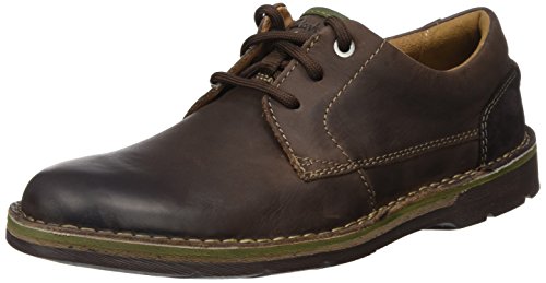 Clarks Herren Edgewick Plain Derby, Braun (Dark Brown Lea), 44.5 EU