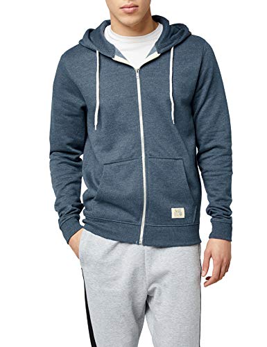 Blend Herren Kapuzenpullover Sweatjacke, Blau (Ensign Blue 74260), Large (Herstellergröße: L)