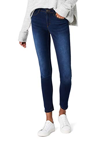 ONLY Damen Skinny Jeans 15077791/SKINNY SOFT ULTIMATE 201, Blau (Dark Blue Denim), Gr. L/L34 (L)