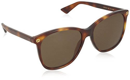 Gucci Damen GG0024S 002 Sonnenbrille, Braun (Avana/Brown), 58