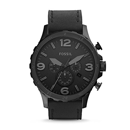 Fossil Herren Analog Quarz Uhr mit Leder Armband JR1354