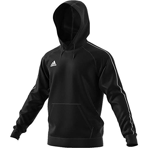 adidas Herren CORE18 Hoody Sweatshirt, Black/White, L