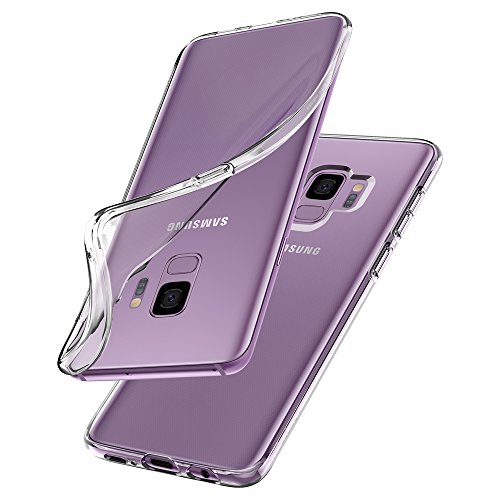 Spigen 592CS22826 Liquid Crystal Kompatibel mit Samsung Galaxy S9 Hülle, Transparent Silikon Handyhülle Durchsichtige Schutzhülle Case Crystal Clear