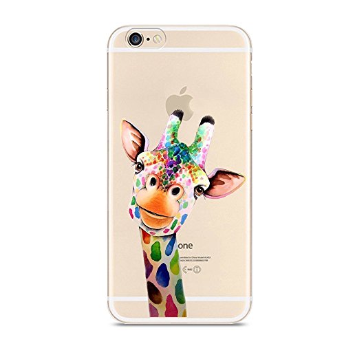 CrazyLemon iPhone 6 Hülle, iPhone 6S Hülle, Ganzkörper Silikon Dünn Case Bunt Schönes Muster Transparent Weich Cover Ultra Slim TPU Schlank Bumper Handyhülle Soft für iPhone 6 iPhone 6S – Löwenzahn