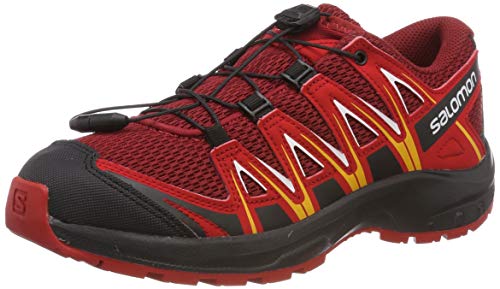 Salomon Unisex-Kinder Xa Pro 3d J Traillaufschuhe, rot (red dahlia / barbados cherry / spectra), Größe 38