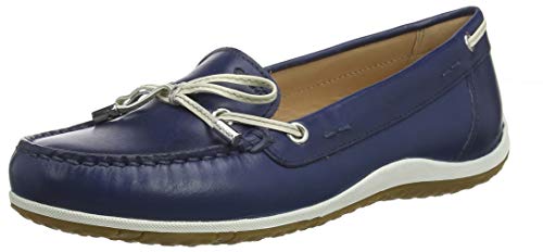 Geox Damen D Vega MOC B Mokassin, Blau (Blue/Skin C4ea5), 40 EU