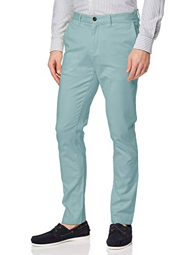 Tommy Hilfiger Herren Hose Slim Bleecker Chino GMD Flex, Blau (Stone Blue 444), W32/L32