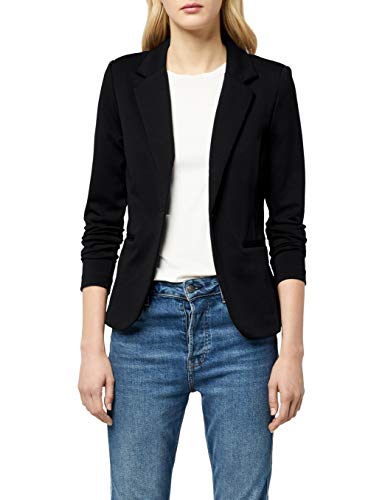 ICHI Damen Anzugjacke Kate BL,Schwarz (Black ( Solid) 10001),36 (Herstellergröße: S)