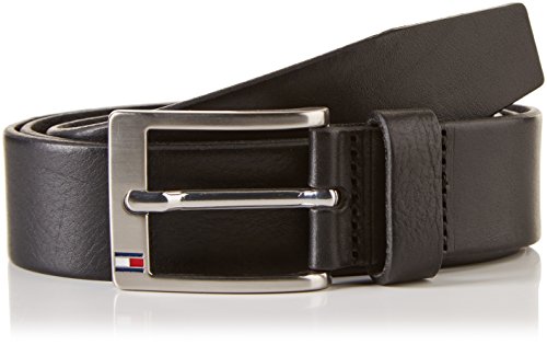 Tommy Hilfiger Herren New Aly Belt Gürtel, Schwarz (BLACK), 90(UK)