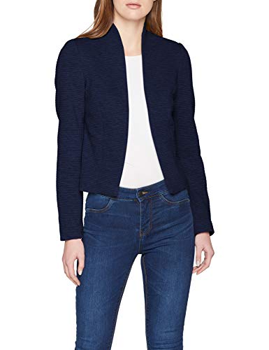 ONLY Damen onlLINK Ricks L/S Blazer CC TLR Anzugjacke, Blau (Black Iris Detail:Melange), (Herstellergröße:36)