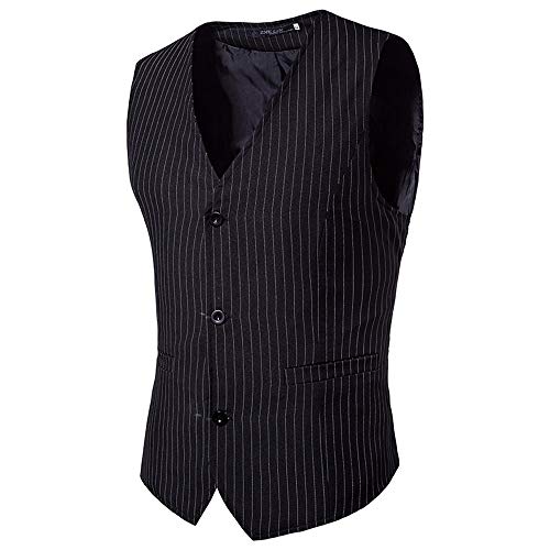 TEBAISE Elegante Herren Weste Anzugweste Casual Business stilvoll Vest Formal Slim Fit Retro Blazer