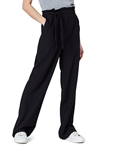 find. Damen Hose Paperbag Waist, Schwarz (Black), 40 (Herstellergröße: Medium)