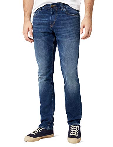 Tom Tailor Casual Herren Slim Jeans Josh,Blau (Mid Stone Wash Denim 10281)W36/L34