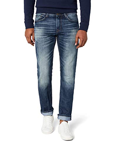 TOM TAILOR Herren MARVIN Straight Jeans , Blau (Mid Stone Wash Denim 1052) , W38/L32