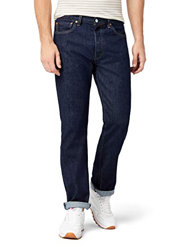 Levi's Herren Gerades Bein Jeanshosen 501 Original, Blau (Onewash 101), W33/L32 (Herstellergröße: W33/L32)