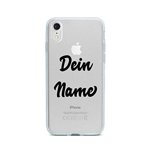 licaso Personalisierte Handyhülle für Apple iPhone Xr Dein Name individuell auf Case Bedrucken Print Initiale Customize selbst gestalten