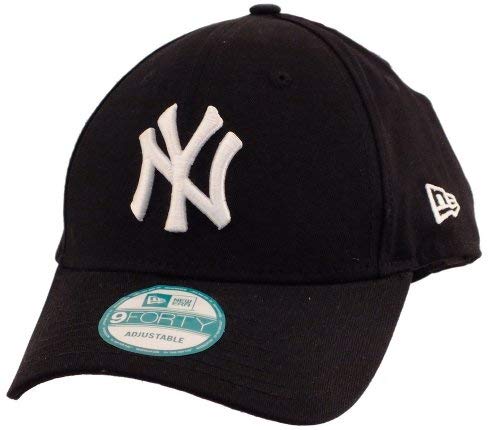 New Era 9forty Strapback Cap MLB New York Yankees #2504, One-size-fitts-all, White/Black