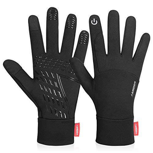 coskefy Touchscreen Handschuhe Sport Elastisch Leicht Atmungsaktiv Outdoor Gloves Damen Herren rutschfest Winddicht Winter Frühling Herbst Motorrad Fahrrad Camping Wandern Bergsteigen(Schwarz-B,XL)