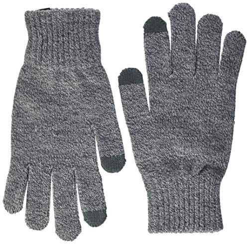 JACK & JONES Herren JACMELANGE Knitted Gloves LTD Handschuhe, Grau Grey Melange, One Size