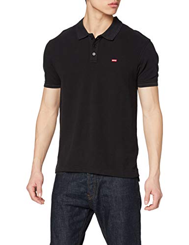 Levi's Herren Housemark Polo Poloshirt, Schwarz (Mineral Black 0080), XL