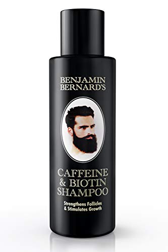 Koffein- Biotin-Shampoo für Männer gegen Haarausfall von Benjamin Bernard – zur Stärkung der Haarfollikel und Förderung des Haarwachstums – ohne Sulfat, ohne Paraben – 150 ml