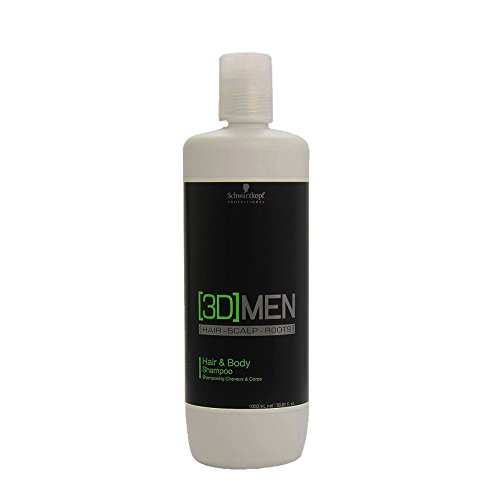 Schwarzkopf 3D Men Hair und Body Shampoo, 1000 ml