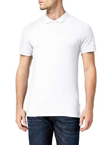 JACK & JONES Herren JJEBASIC Polo SS NOOS Poloshirt, Weiß (White Detail: Slim Fit), XX-Large