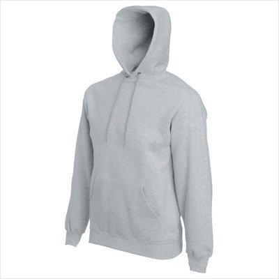 Fruit of the Loom – Kapuzen-Sweatshirt 'Hooded Sweat' L,Heather Grey