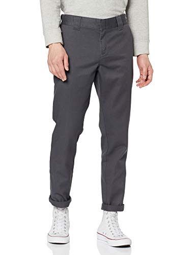 Dickies Herren Hose Slim Fit Work, Grau (Anthrazitgrau), Herstellergröße: 33/32