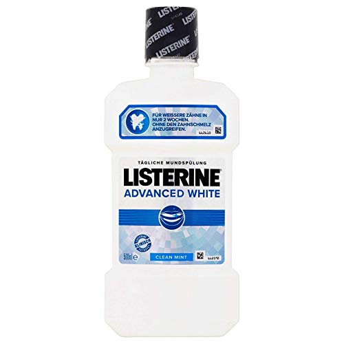 Listerine Advanced White Multi-Effekt-Mundspülung NEU 2 x 500ml