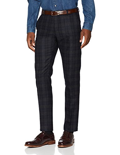 SELECTED HOMME Herren SLHSLIM-BUFFALOIVER Navy CHK TRS B NOOS Anzughose, Mehrfarbig Blazer, W36(Herstellergröße: 52)