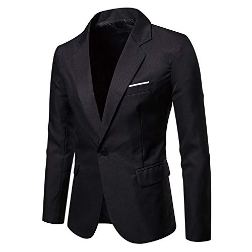 YOUTHUP Anzugjacke Herren Slim fit einfarbig Sakko für Hochzeit Party Abschluss Business