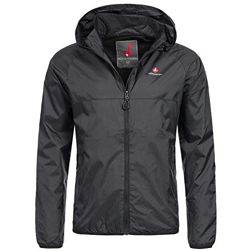 Höhenhorn Rigi Herren Regen Jacke Outdoor Rain Freizeitjacke Schwarz Gr S