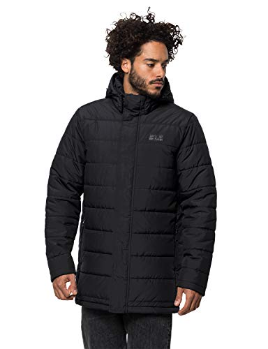 Jack Wolfskin Herren Svalbard Coat Men Mantel, Black, XL