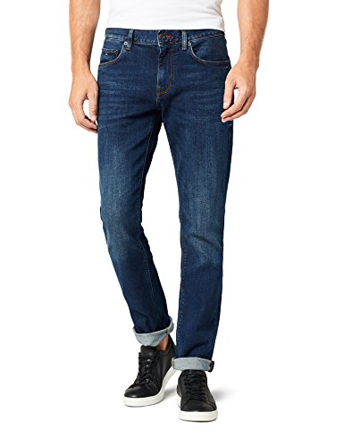 Tommy Hilfiger Herren Straight Jeans Core Denton, Blau (New Dark Stone 919), W36/L32