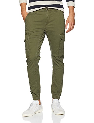 JACK & JONES Herren JJIPAUL JJFLAKE AKM 542 Olive Night NOOS Hose, Grün, W31/L32