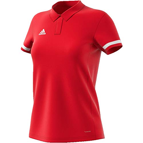 adidas Damen T19 W Polo Shirt, Power red/White, S