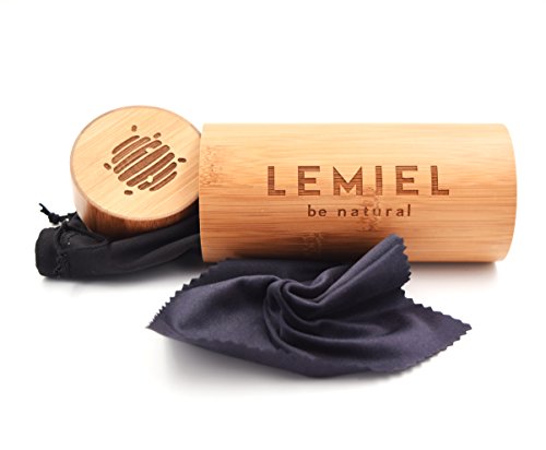 LEMIEL® – DAS ÖKO BRILLENETUI – Hardcase aus Bambus – Holz – Case – Aufbewahrungsbox – Naturprodukt – Nachhaltig – 1 Etui = 1 Baum (Natur)